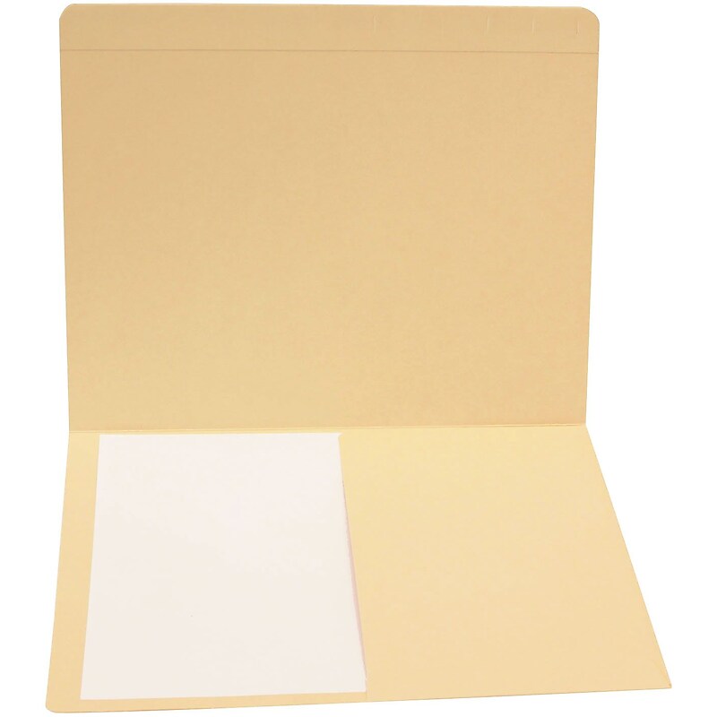 Medical Arts Press Letter Size Top-Tab Manila File Folders; Full Cut, 1/2 Pocket, 50/Box (31437) image 1