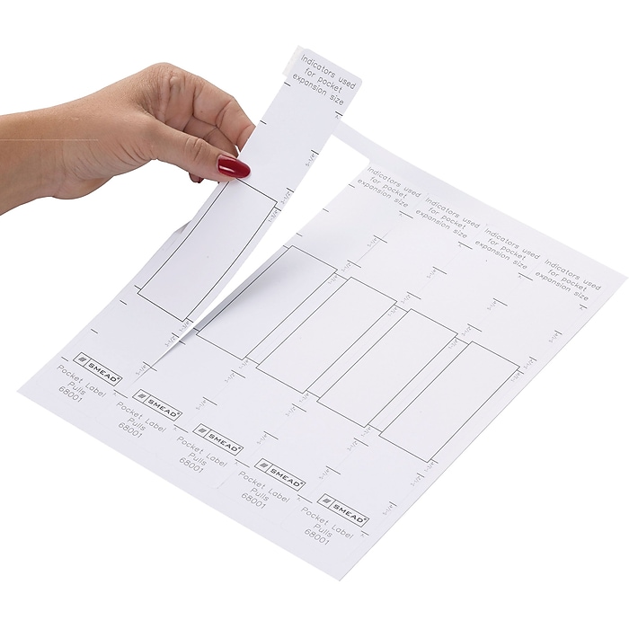 Smead Viewables Pocket Label Pulls, Paper/Poly Laminate, 45 per