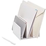 Poppin Fin 3 Compartment Plastic File Organizer, White (102742)~#|#~s1031635_sc7
