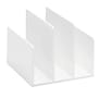 Poppin Fin 3 Compartment Plastic File Organizer, White (102742)~#|#~s1031637_sc7