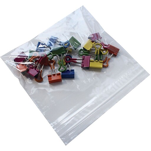 Shop Staples for Staples 6.5" x 6" Reclosable Poly Bag, 1.0 Mil, 1000/Case