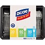 Dixie Grab'N Go Plastic Assorted Cutlery Keeper, Heavy-Weight, Clear, 180/Pack (CH0369DX7)~#|#~s1032087_sc7