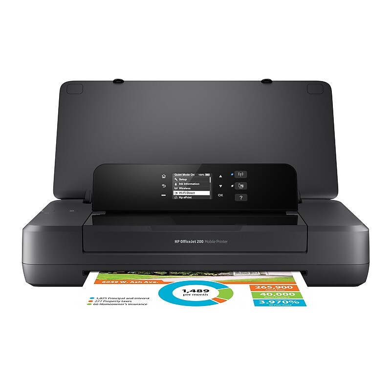 HP OfficeJet 200 Portable Wireless Color Inkjet Printer, Print Only, Best for Home Office (CZ993A) image 1