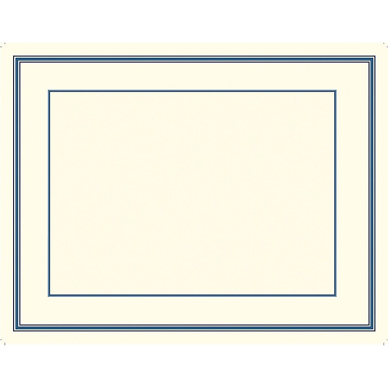 Great Papers Certificates, 8.5" x 11", Beige and Blue, 15/Count (20103774) image 1