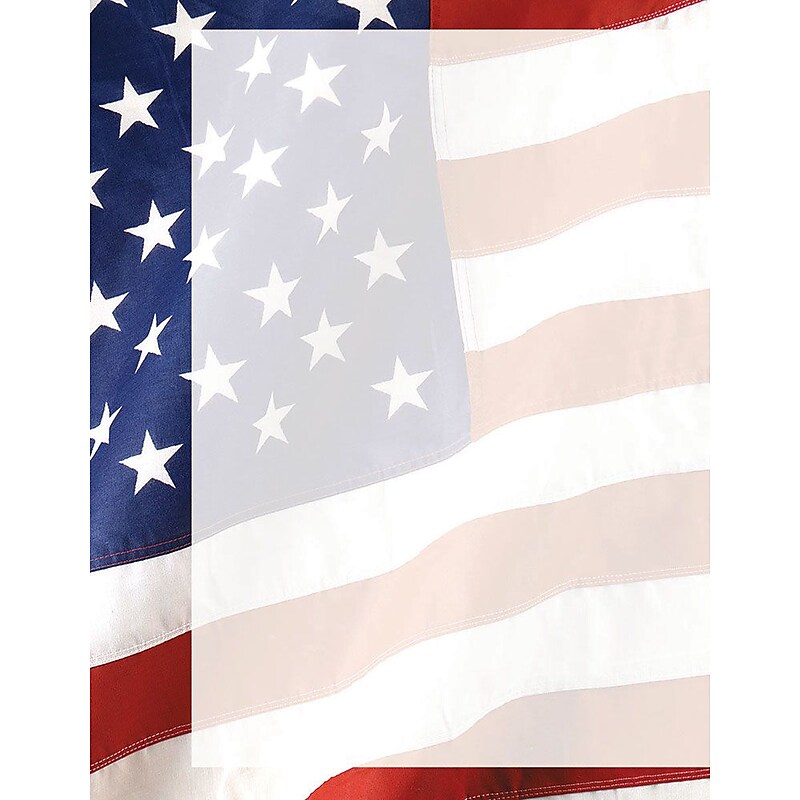 Great Papers! Everyday Letterhead, Old Glory, 80/Pack (2013187) image 1