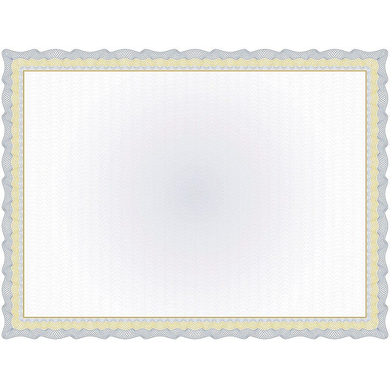 Great Papers Twisty Graph Certificates, 8.5" x 11", Navy Blue, 15/Count (2013295) image 1