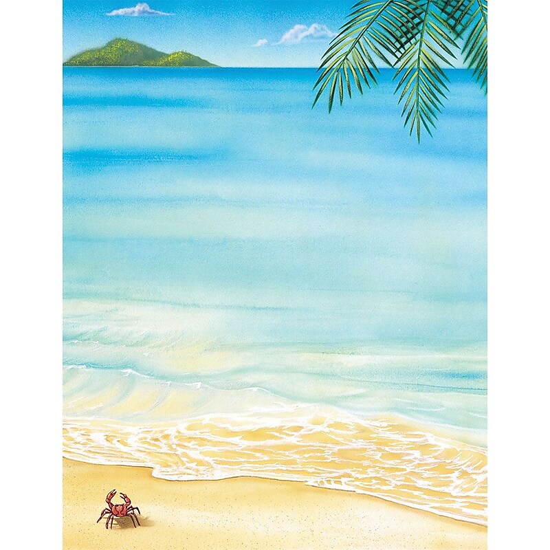 Great Papers! Tropical Letterhead 8.5" x 11" 80/Pack (2014233) image 1