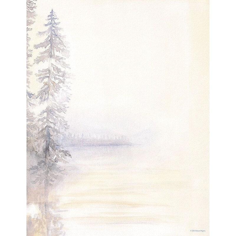 Great Papers! Morning Mist Letterhead 8.5" x 11" 80 count (2014250) image 1