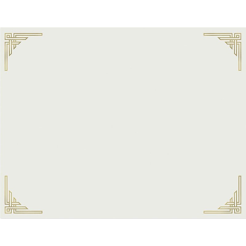 Great Papers Certificates, 8.5" x 11", Gold, 12/Count (963008) image 1