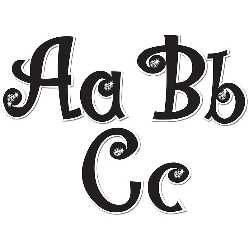 Teacher Created Resources Bling Letters with Jewels 5" Text Letters, 395/Pack image 1