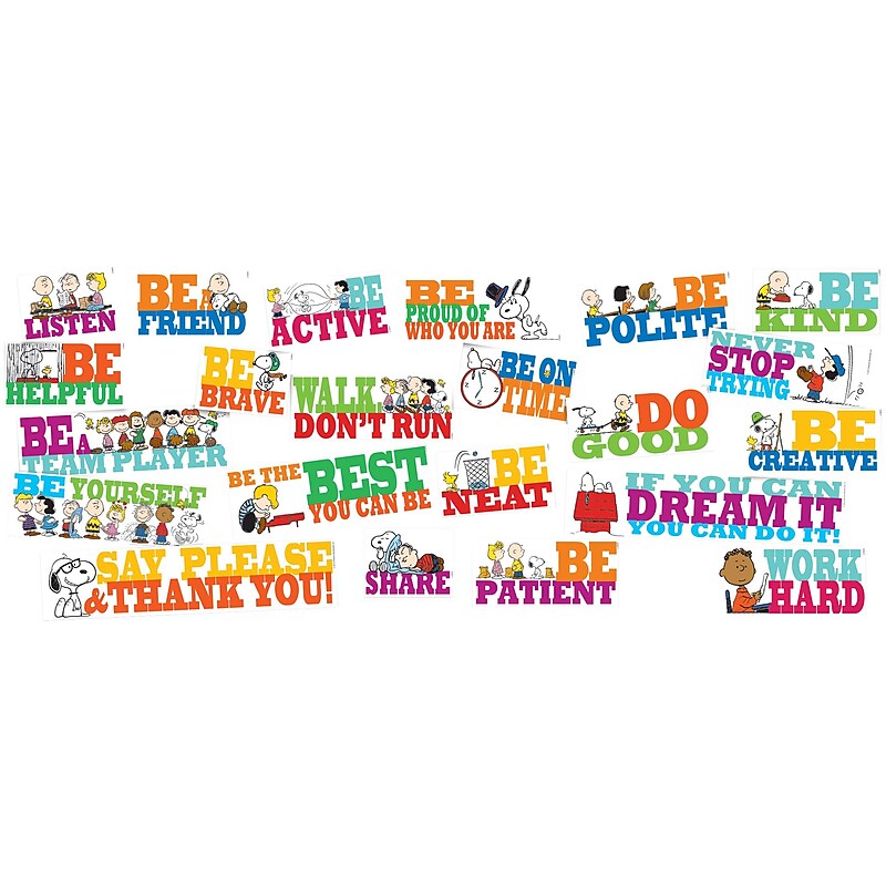 Eureka Peanuts Be The Best You Can Be Bulletin Board Set, 41 pieces (EU-847542) image 1