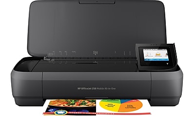 HP - OfficeJet 250 Mobile Wireless All-In-One Inkjet Printer - Black