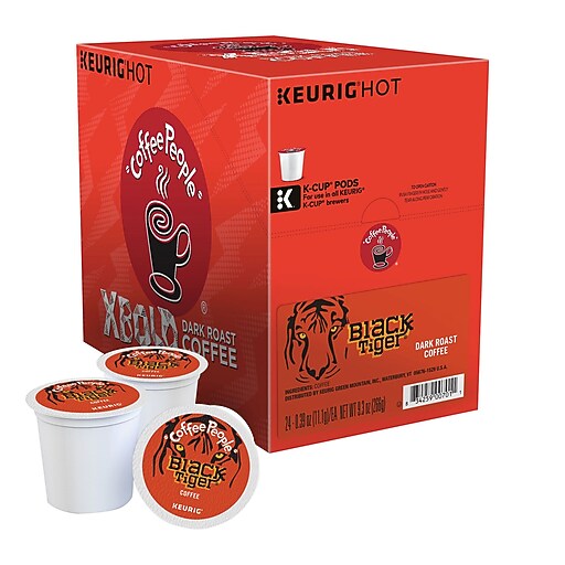 Keurig® KCup® Coffee People® Black Tiger Coffee, Regular, 24/Pack at
