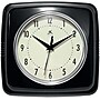 Infinity Instruments Square Retro Black Wall Clock, 9.25" (13228BK-4103)~#|#~s1040598_sc7