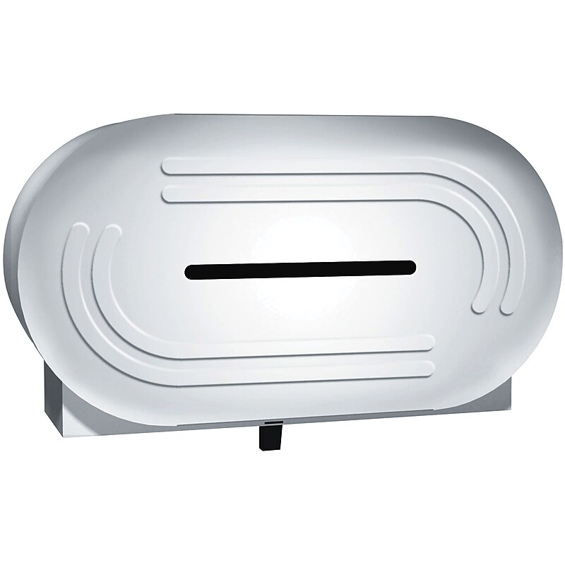 ASI® Surface Mounted Twin 9" Jumbo Roll Toilet Tissue Dispenser image 1