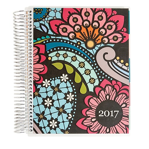 Erin Condren, Deluxe Monthly Planner, 7" x 9", Paisley (BYO DMP 33) at