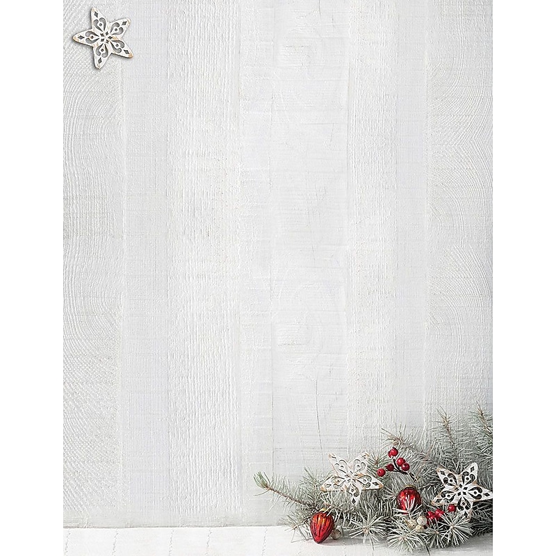 Great Papers! Holiday Stationery, 8.5" x 11", Woodsy Pine, 80/Pack (2015103) image 1