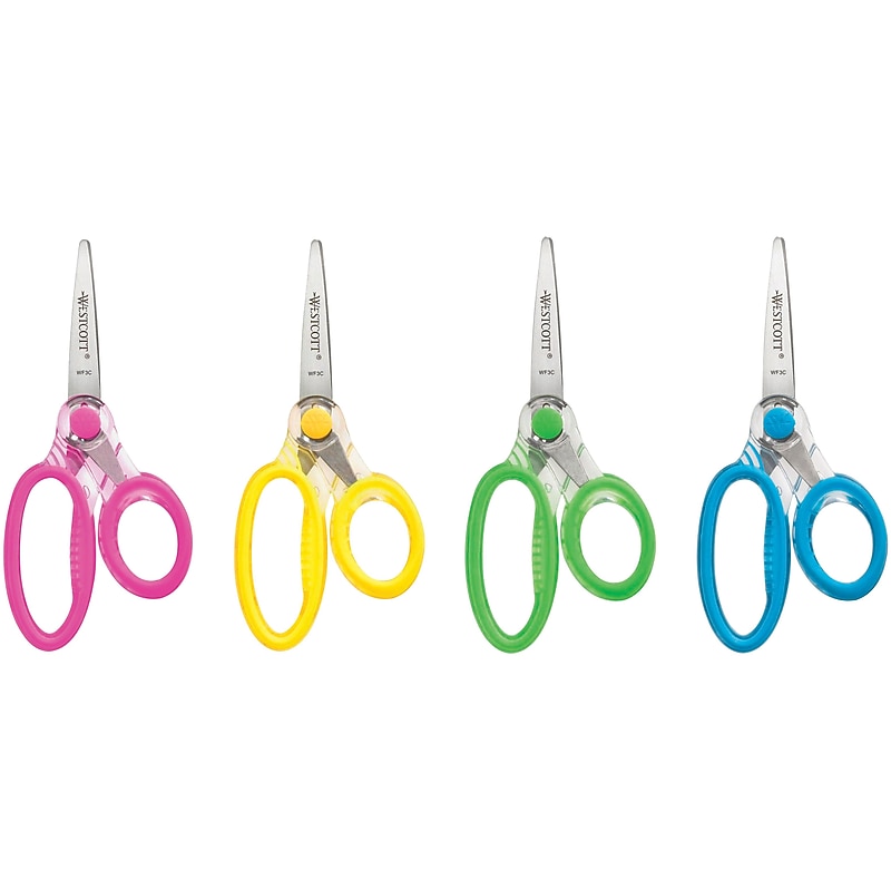 Westcott 5" Stainless Steel Kid's Scissors, Pointed Tip, Color Chosen at Random (14597) image 1