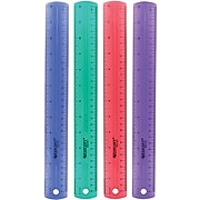 Westcott® 12" Acrylic Standard Ruler, Assorted Jewel-tone Colors (12975)