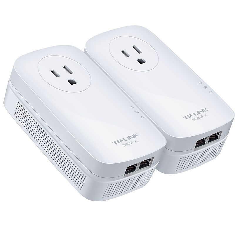 TP-LINK AV2000 2-port Passthrough Powerline Starter Kit(TL-PA9020P KIT) image 1