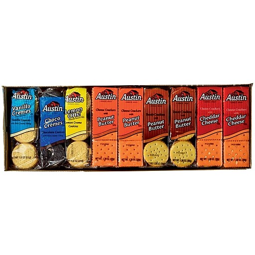 Austin Crackers and Cookies Variety Pack, 45/Box Staples