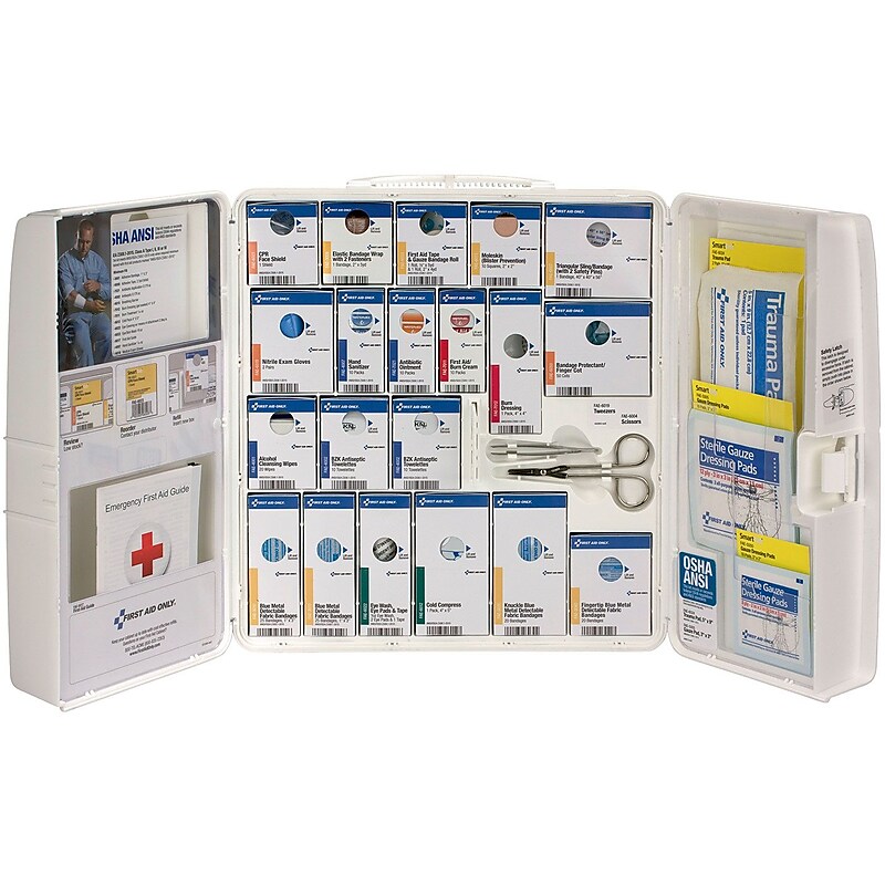 SmartCompliance SmartCompliance Food Service First Aid Cabinet, ANSI Class A, Plastic Case, 50 People, 261 Pieces (90660-021) image 1