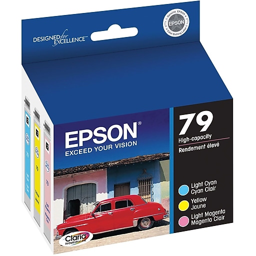 Epson 79 Light Cyan/Yellow/Light Magenta Standard Yield Ink Cartridge