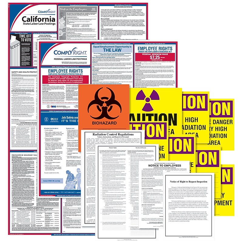 ComplyRight Healthcare Public Health Poster Kit, CA - California (EHCAUPUB) image 1