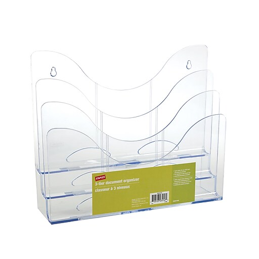Staples Clear 3Tier Organizer Staples
