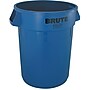 Rubbermaid Round Brute Trash Can Receptacle, Blue, 32 gal./121.12 liters~#|#~s1048101_sc7