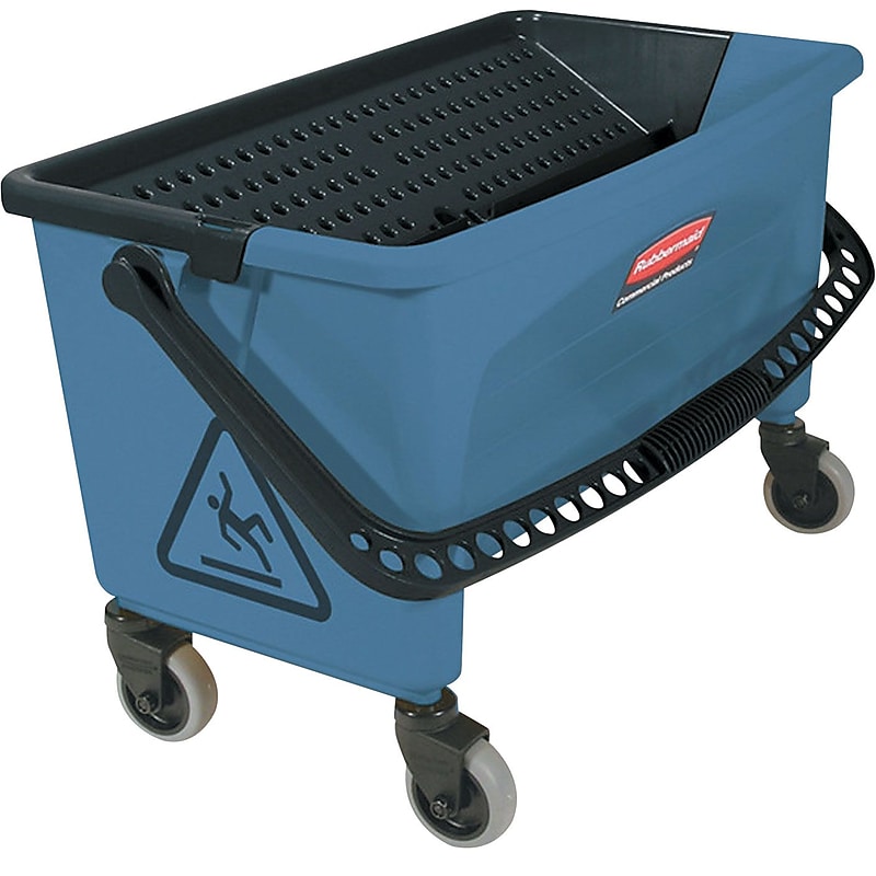 Rubbermaid Microfiber Finish Bucket, 27 gal, Blue (FGQ93000BLUE) image 1