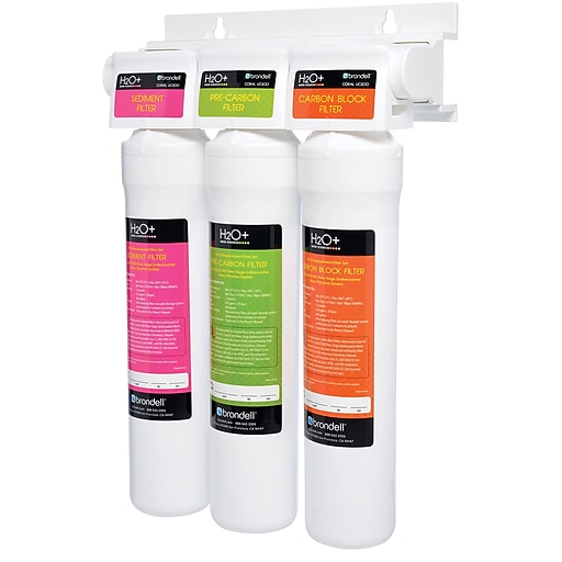 Brondell H2O+ Coral ThreeStage Undercounter Water Filtration System