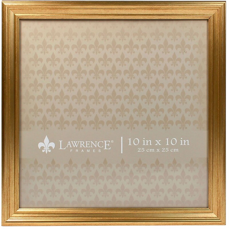 Lawrence Frames 10x10 Sutter Burnished Gold Picture Frame image 1
