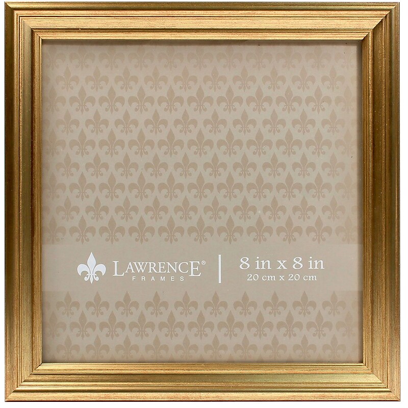 Lawrence Frames 8x8 Sutter Burnished Gold Picture Frame image 1