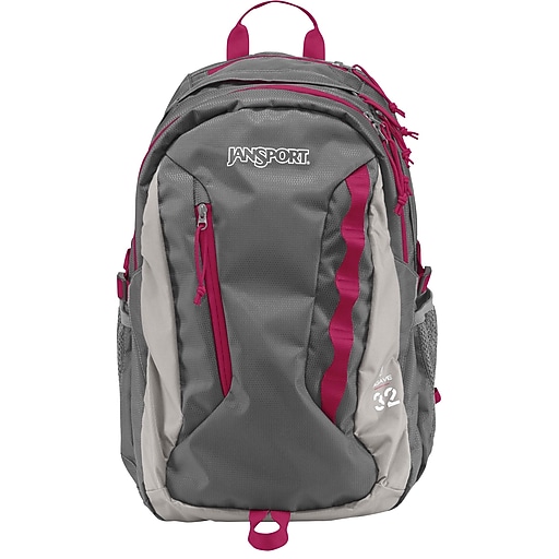 Jansport Agave Backpack, Grey & Pink at Staples