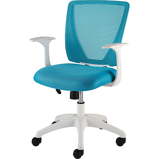 Shop Staples For Staples Vexa Mesh Chair White Teal