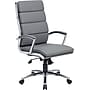 Boss Executive CaressoftPlus Chair with Metal Chrome Finish, Grey (B9471-GY)~#|#~s1051485_sc7