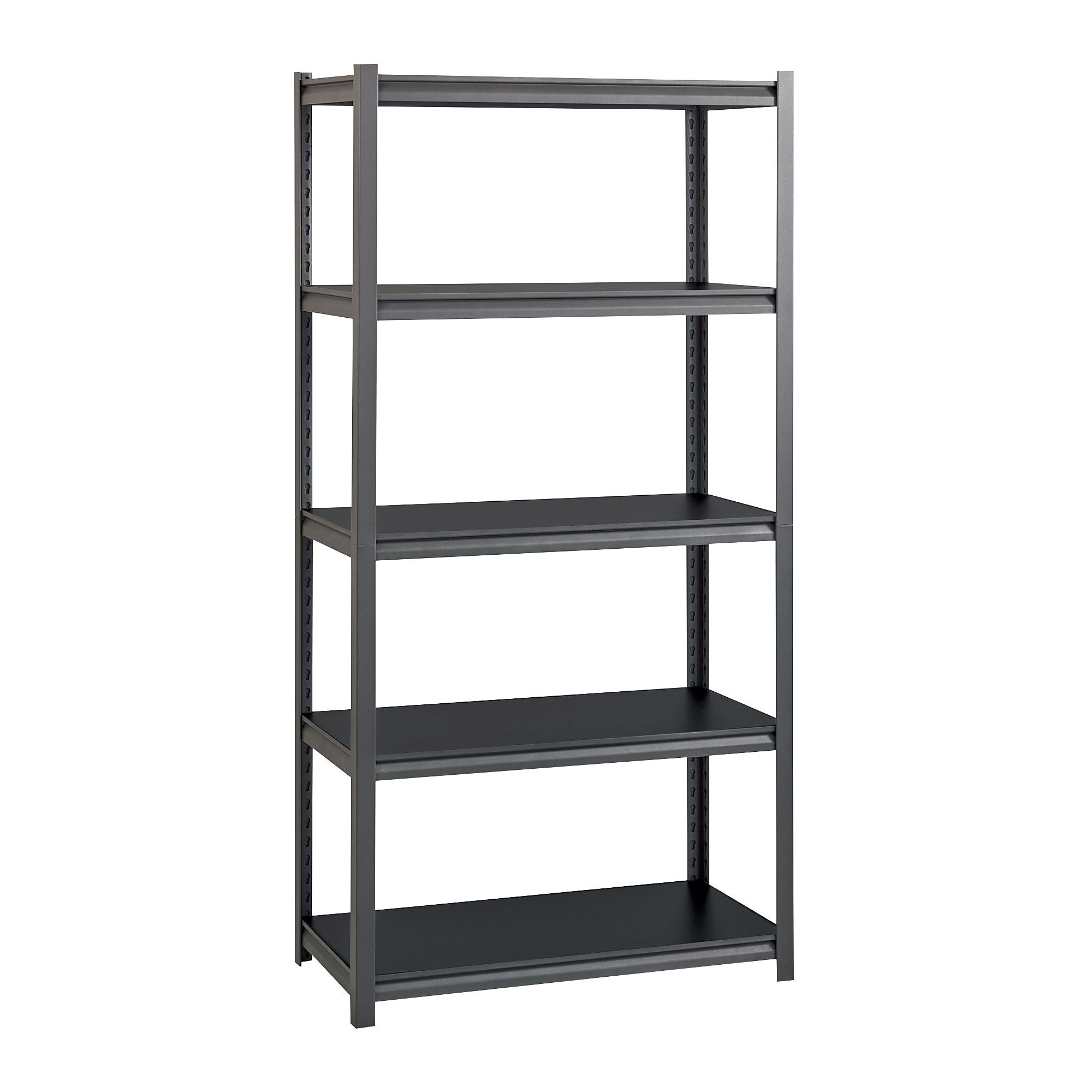 Iron Horse 3200 Concealed Rivet 5-Shelf Metal Stand Alone Shelving Unit, 36″ W, Gray (20996) Sansujyuku sansujyuku.com