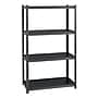 Iron Horse 3200 Concealed Rivet 4-Shelf Metal Stand Alone Shelving Unit, 36" W, Gray (20995)~#|#~s1053141_sc7