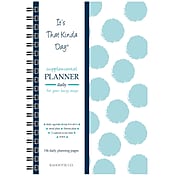 Kahootie Co™ It's That Kinda Day™ - Daily Planner, 6" x 9", Teal Polka Dots (ITKDTPD)
