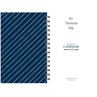 Kahootie Co Weekly Planner, 6" x 9", Teal (ITKWT)