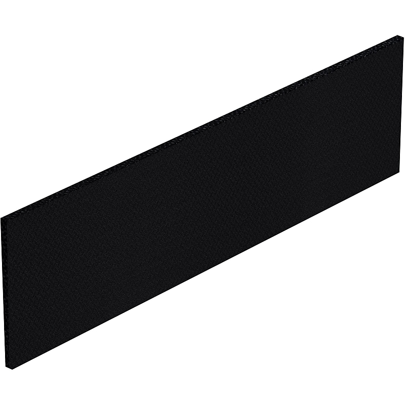Offices To Go Tackboard with Black Fabric, 64"Wx17.25"H image 1