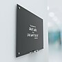 U Brands Glass Dry Erase Board, 70" x 35", Black Surface, Frameless (172U00-01)~#|#~s1056814_sc7