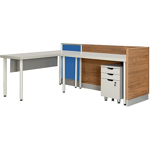 Shop Staples For Whalen Integrate Desk Grey 30 1 8 H X 60 W X 23