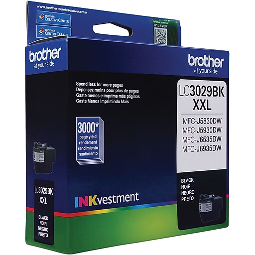Brother LC3029 Color C/M/Y Ink Cartridges (LC30293PKS), 3/Pack Staples