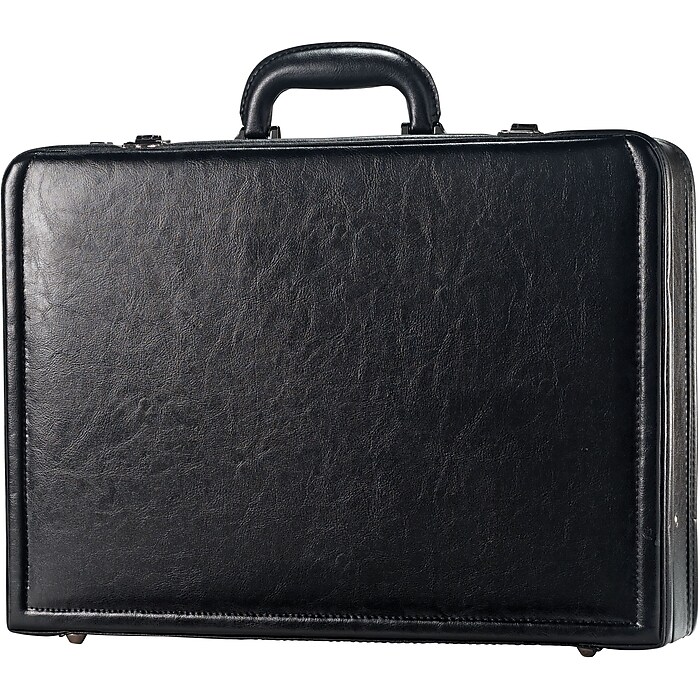 Samsonite Expandable Faux Leather Attache, Laptop Compatible, Black (44077-1041)