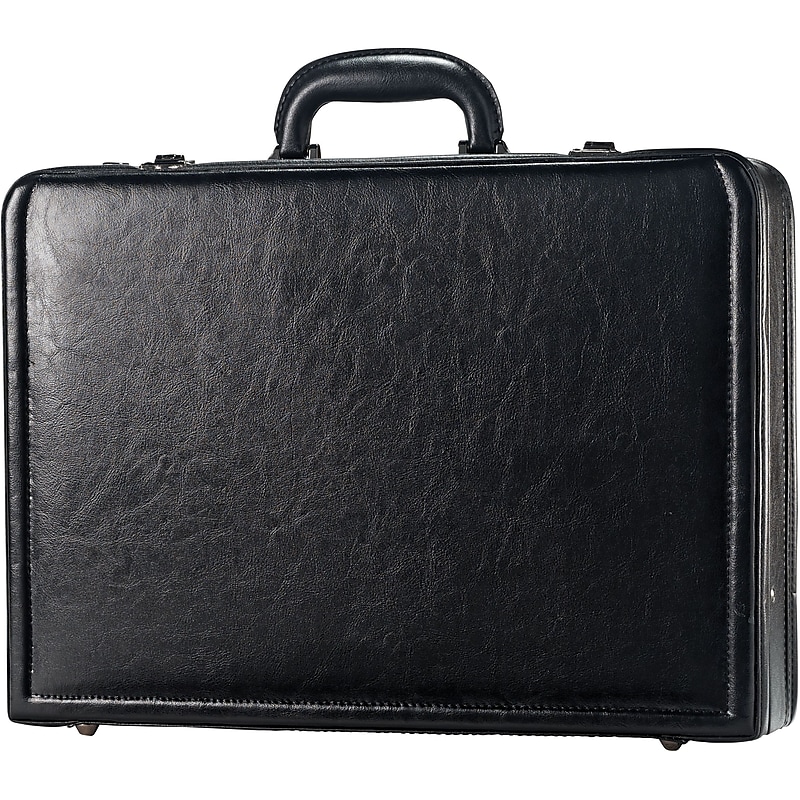 Samsonite Expandable Laptop Attache, Black Leather (44077-1041) image 1