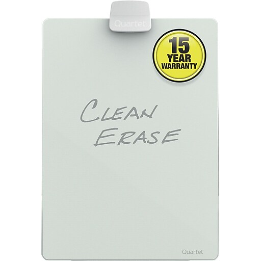 Quartet® Glass DryErase Desktop Easel, 9" x 11", White Surface