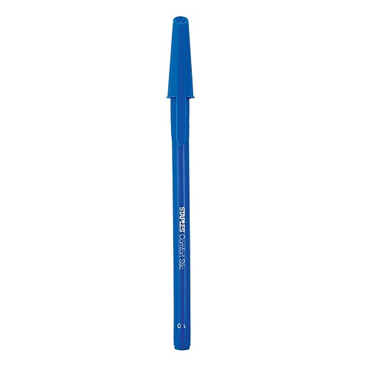 Staples® Comfort Stic® Ballpoint Pens Med 1.0MM, Blue 12PK (29239