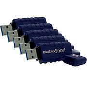 Centon MP ValuePack 8GB USB 3.0 Datastick Sport Flash Drive, Blue, 5/Pack (S1-U3W2-8G-5B)